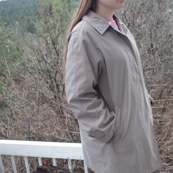 Liz Claiborne Trench Coat Size Small - Picture 6 of 6